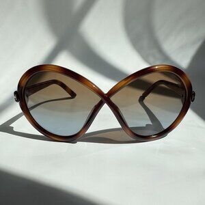 Tom Ford Jada Women's Oversized Infinity Sunglasses Brown Tortoise